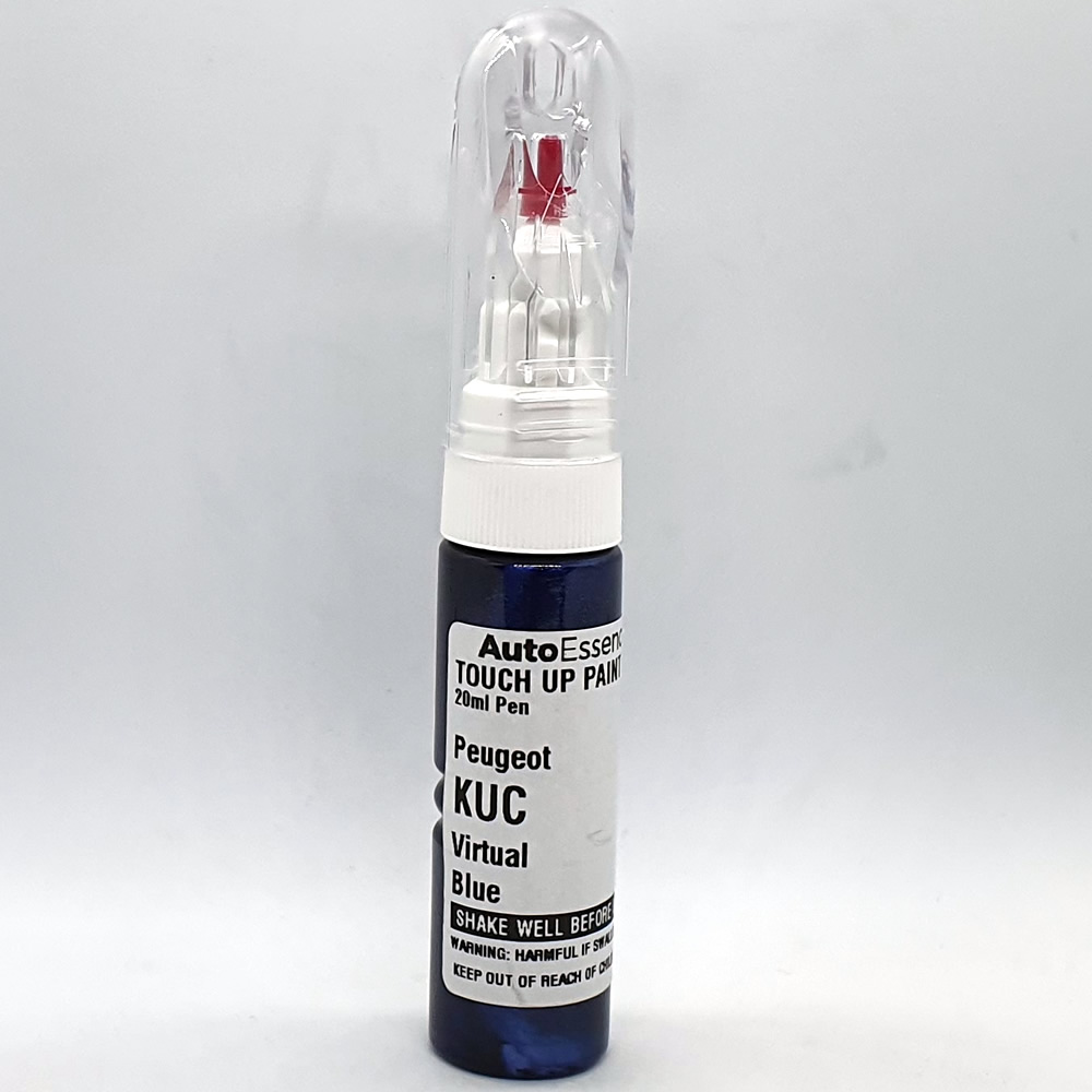 PEUGEOT BLUE BLEU VIRTUAL KUC TOUCH UP PAINT PEN FOR PEUGEOT BRUSH