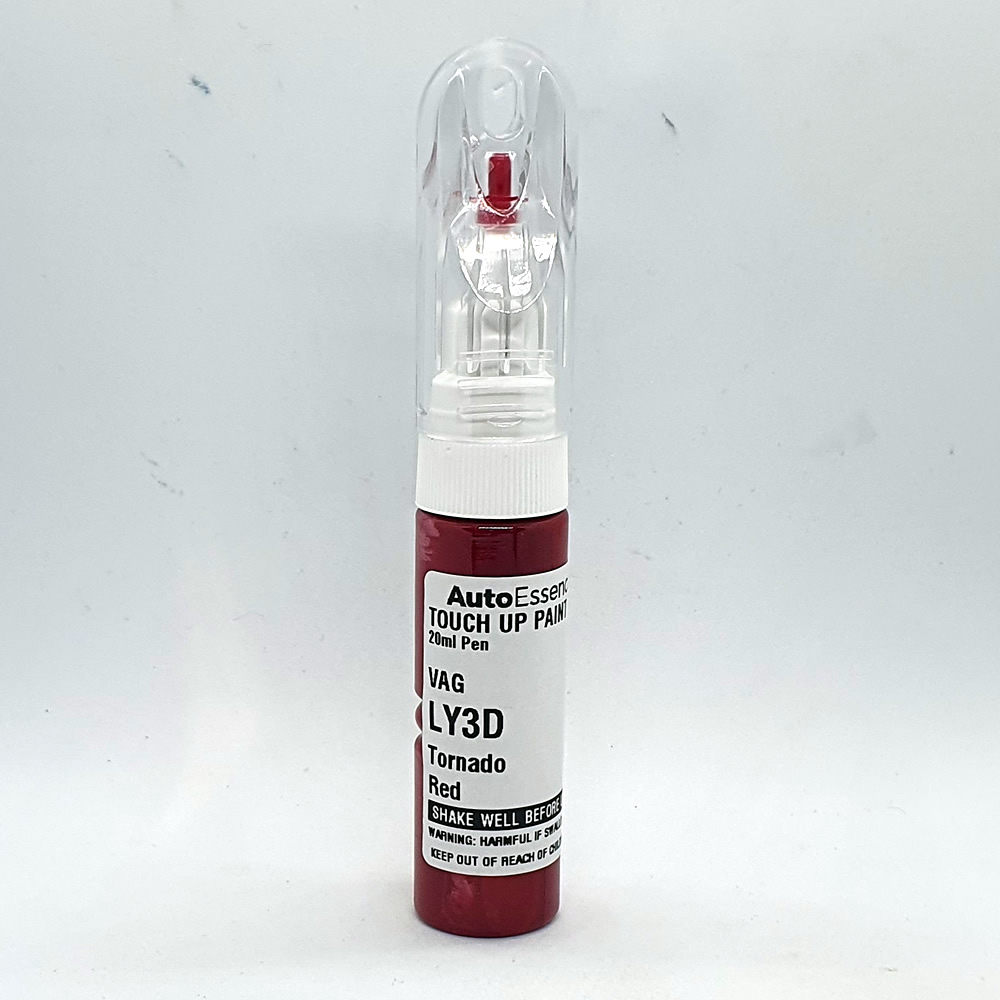 VW TORNADO RED LY3D PAINT TOUCH UP PEN 20ML GOLF POLO UP PASSAT TIGUAN