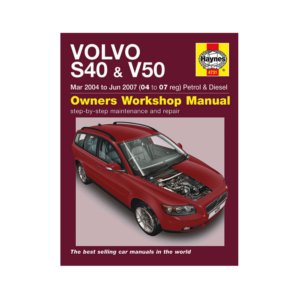 [4731] Volvo S40 V50 1.8 2.0 2.4 Petrol 2.0 TD 04-07 (04 to 07 Reg) Haynes  Manua