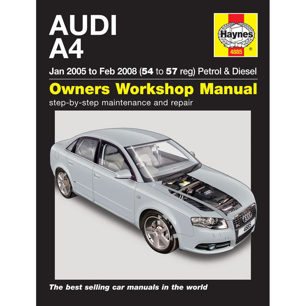 [4885] Audi A4 1.8 2.0 Petrol 1.9 2.0 Turbo Diesel 05-08 (54-57 Reg) Haynes  Manu