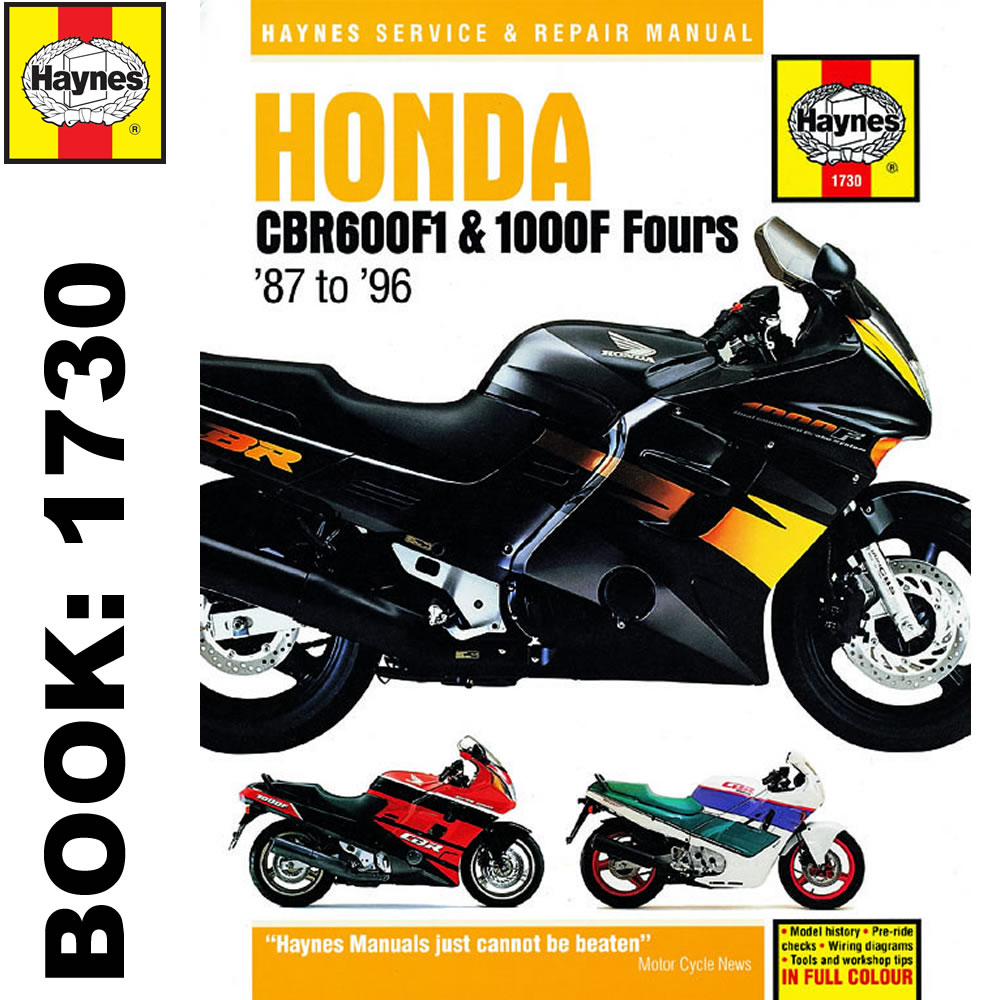 Honda CBR600F1 CBR1000F Fours 1987-96 Haynes Workshop Manual