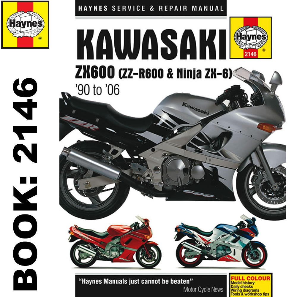 Kawasaki ZX600 ZZ-R600 Ninja ZX6 1990-2006 Haynes Workshop Manual