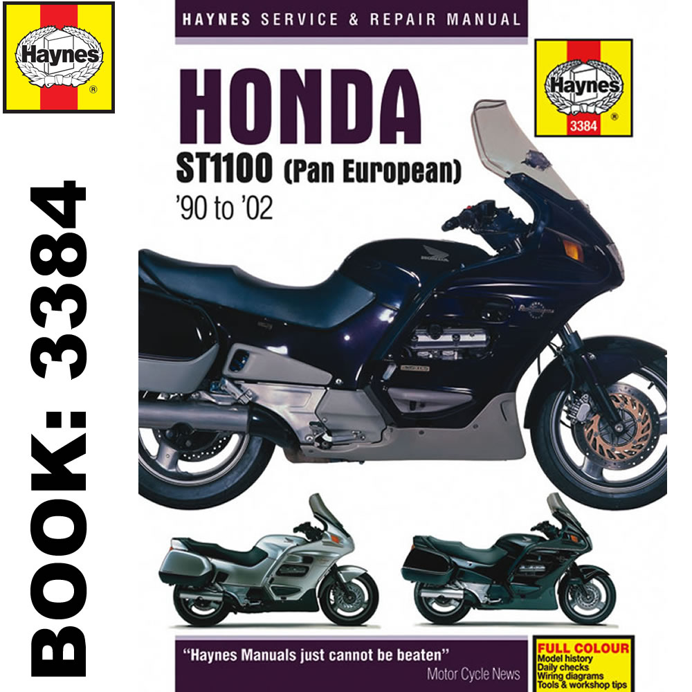 Honda ST1100 Pan European V-Fours 1990-2002 Haynes Workshop Manual