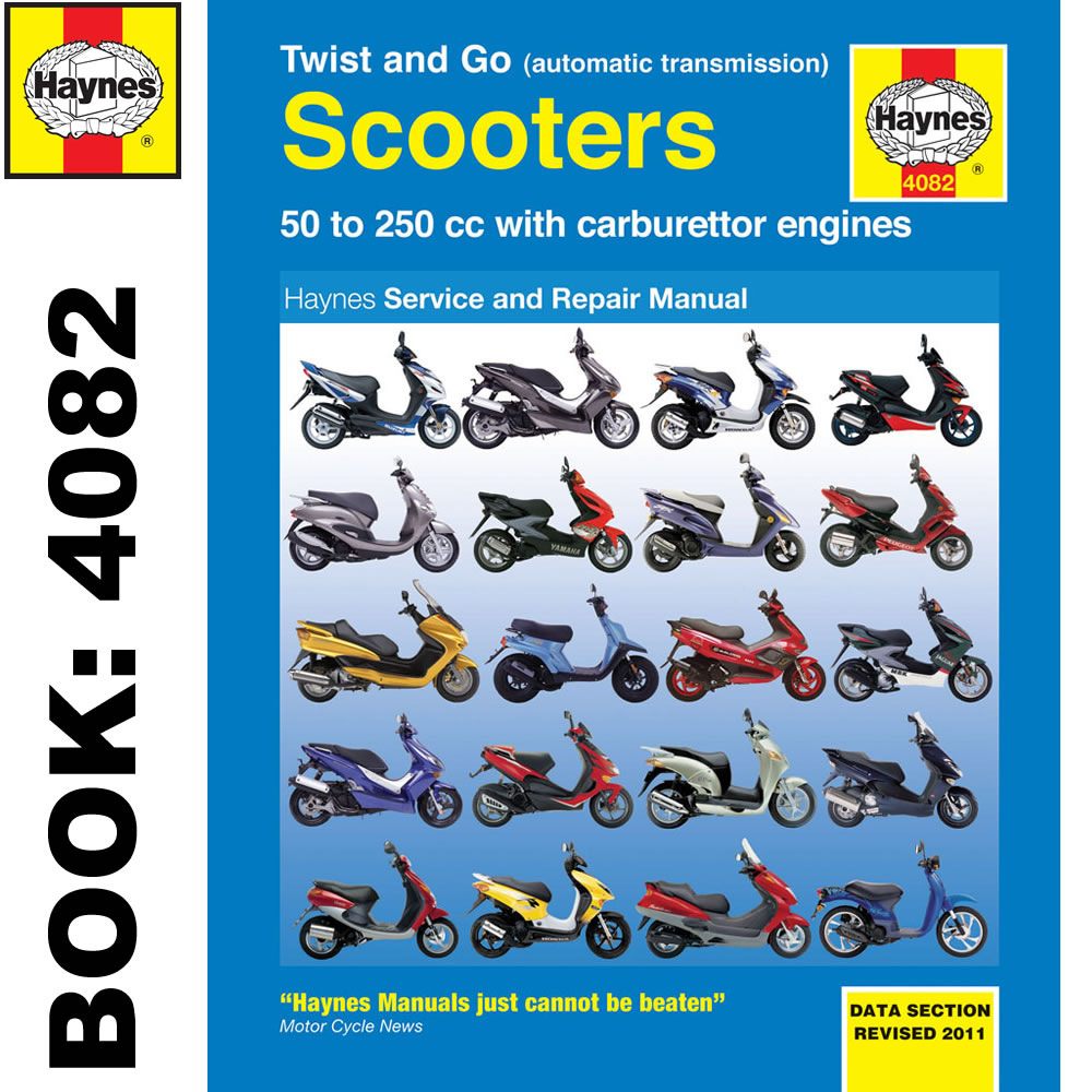 Twist and Go (Auto Transmission) Scooters 50-250cc Haynes Workshop Manual