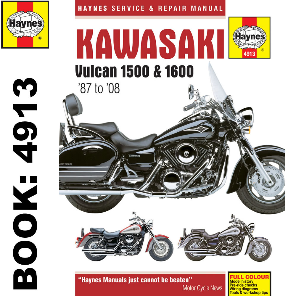 Kawasaki Vulcan VN1500 VN1600 1987-2008 Haynes Workshop Manual