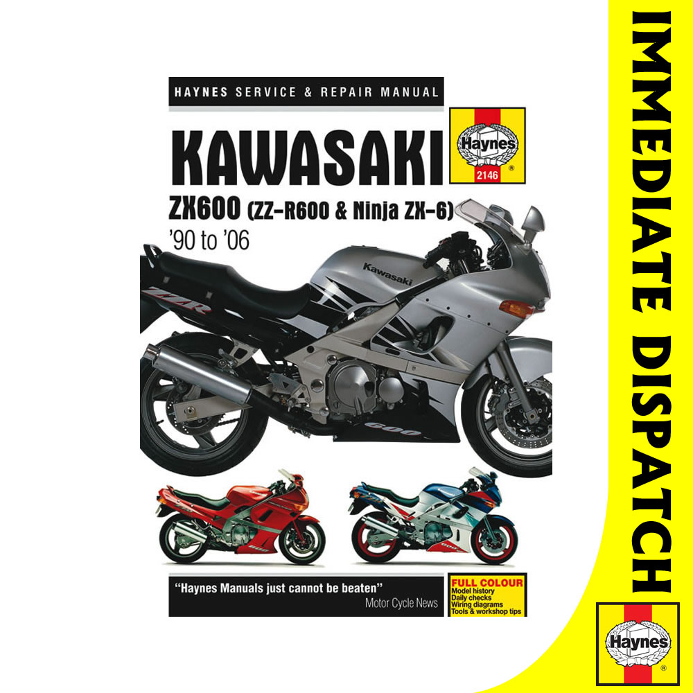 [2146] Kawasaki ZX600 ZZ-R600 Ninja ZX6 1990-2006 Haynes Workshop Manual
