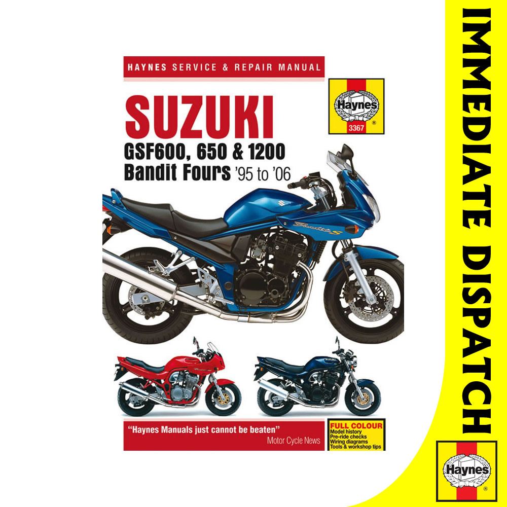 SHOP MANUAL SERVICE REPAIR SUZUKI HAYNES BOOK BANDIT GSF600 GSF650 GSF1200