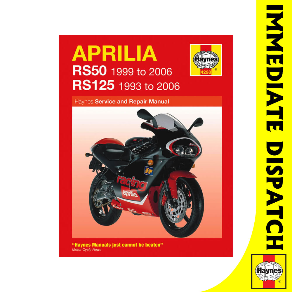 [4298] Aprilia RS50 1999-2006 RS125 1993-2006 Haynes Workshop Manual