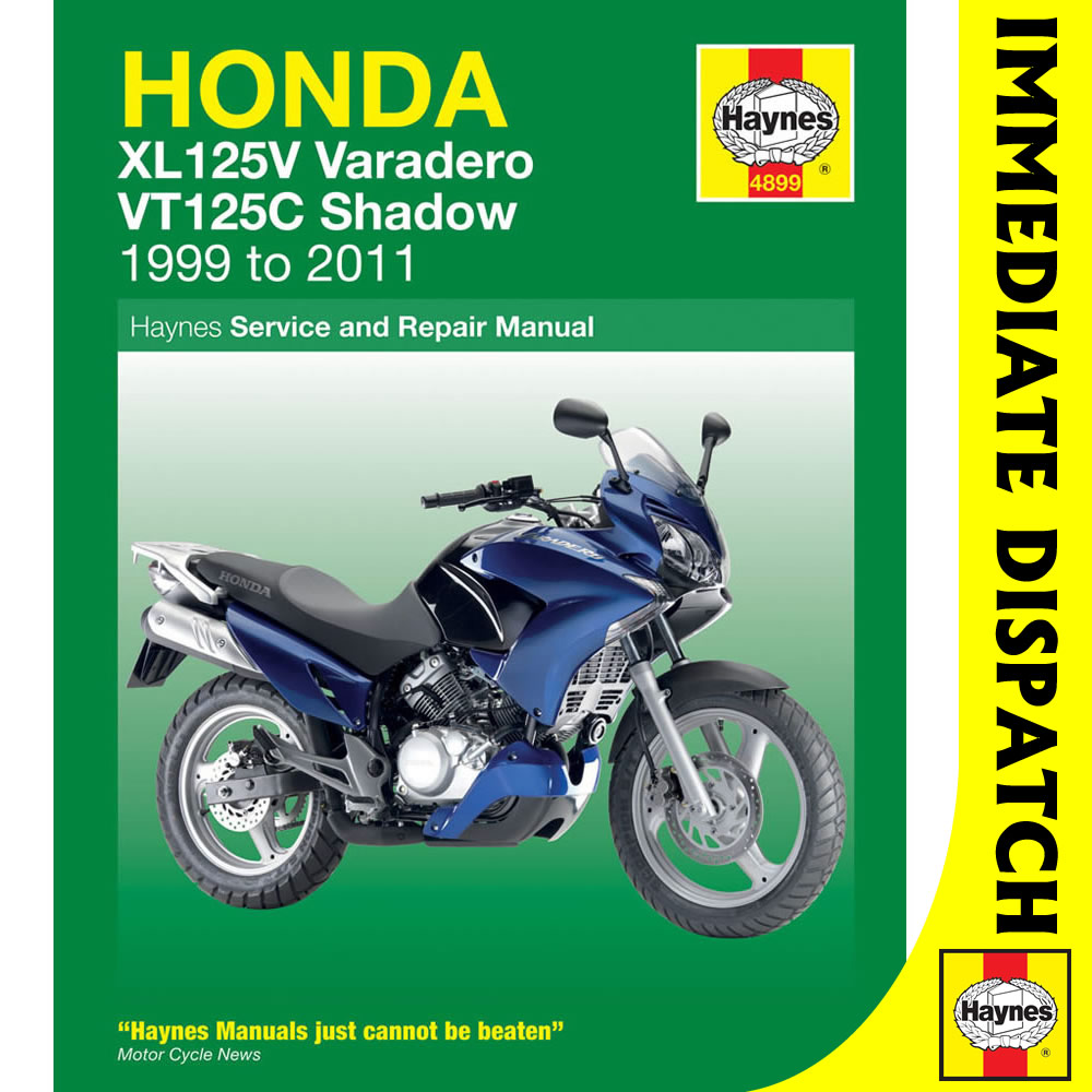 [4899] Honda XL125V Varadero VT125C Shadow 1999-2011 Haynes Workshop Manual