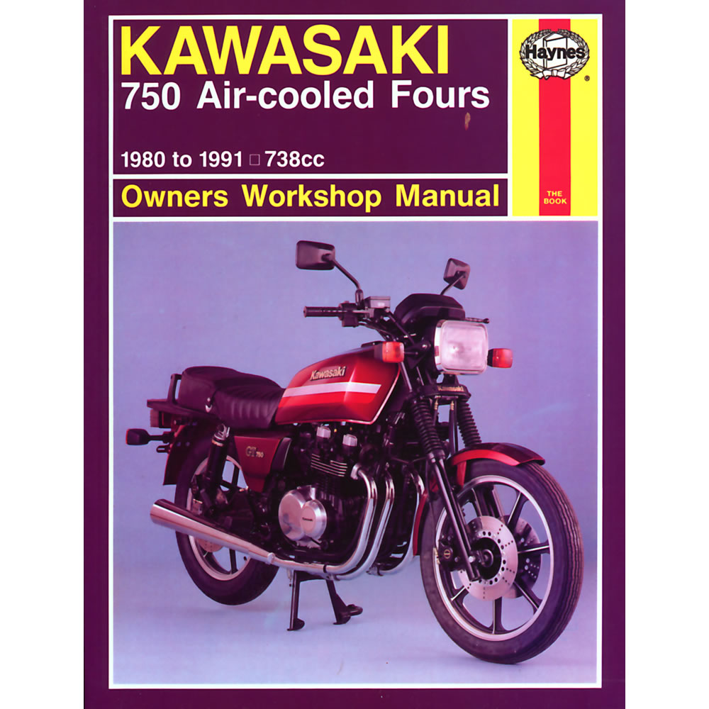 kawasaki kz750 z750 zx750 air cooled fours 1980 91 haynes workshop rh ebay  co uk 1996