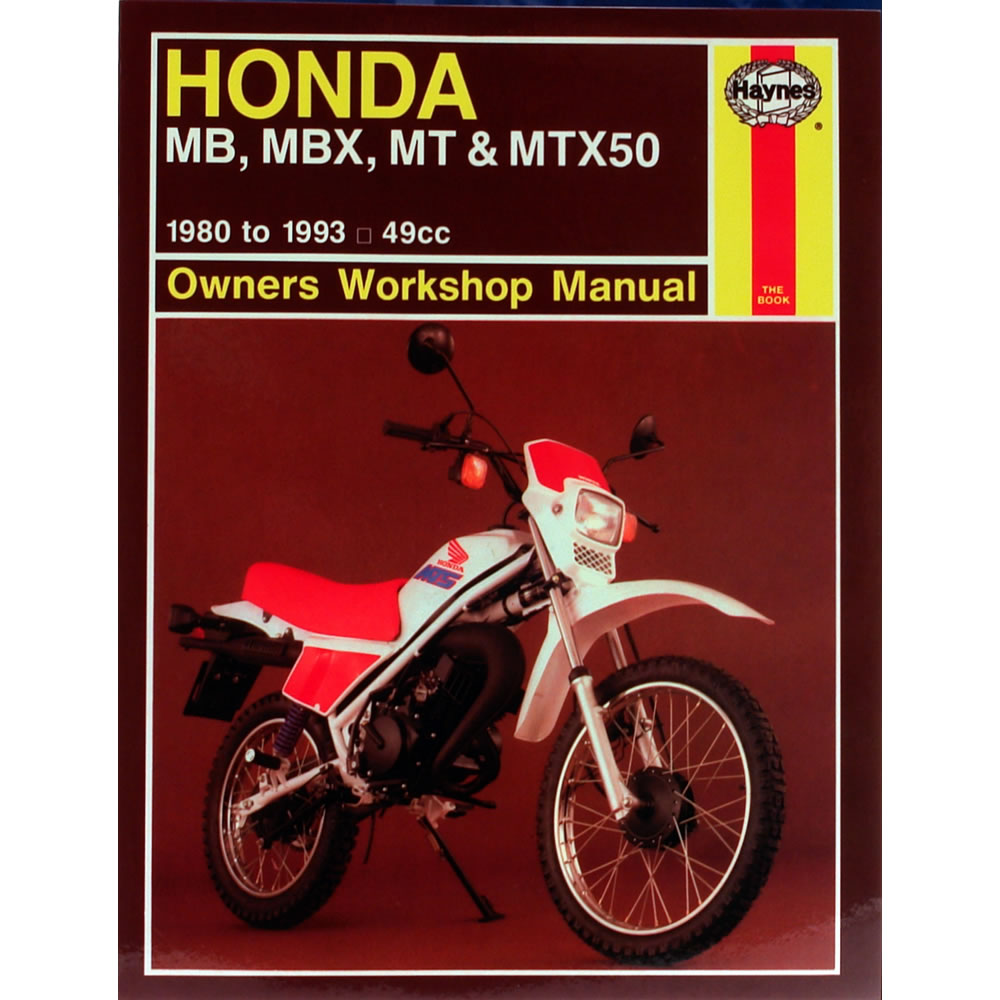 Honda MB5 MBX50 MT50 MTX50 1980-93 Haynes Workshop Manual