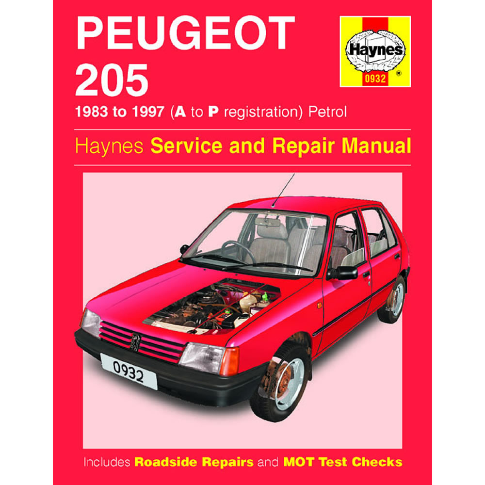 Peugeot 205 Haynes Manual 1983-97 1.0 1.1 1.4 1.6 1.9 Petrol Workshop