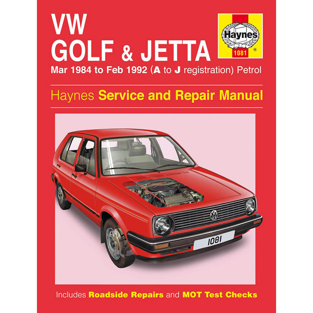 VW Golf Jetta MK2 Haynes Manual 1984-92 1.0 1.3 1.6 1.8 Petrol Workshop