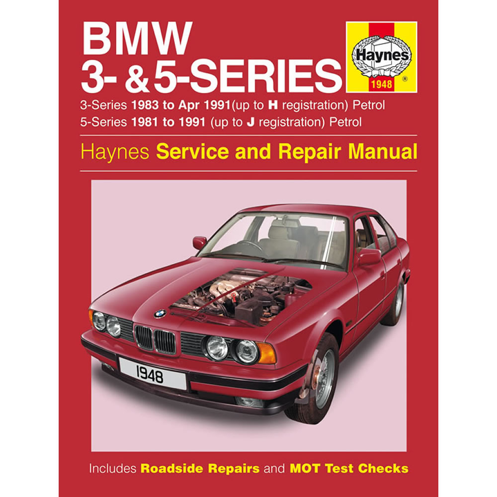 BMW 3/5 Series Hyanes Manual 1981-91 1.6 1.8 2.0 2.5 2.8 3.0 Petrol Workshop