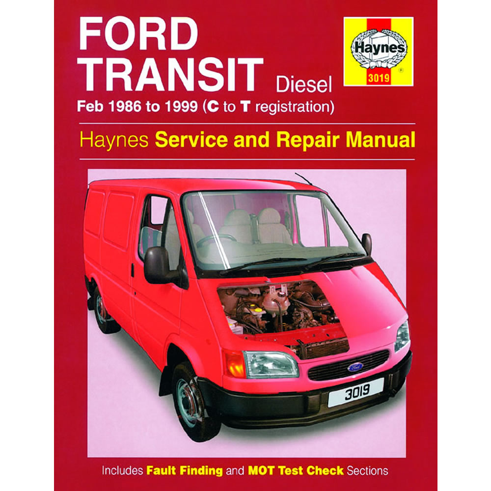 Ford Transit Haynes Manual 1986-99 2.5 Diesel Workshop