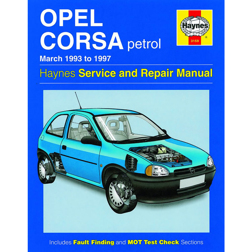 Opel Corsa Haynes Manual 1993-97 1.2 1.4 1.6 Petrol Workshop