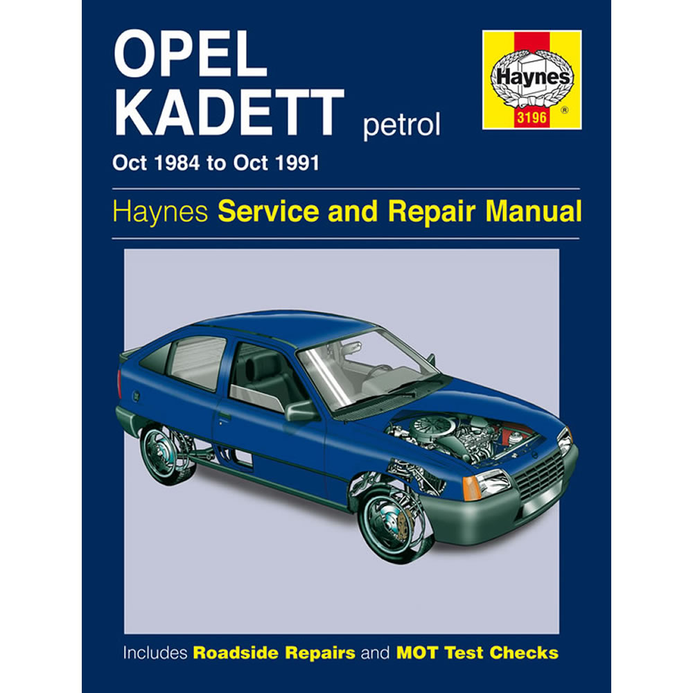 Opel Kadett Haynes Manual 1984-91 1.2 1.3 1.4 1.6 1.8 2.0 Petrol Workshop