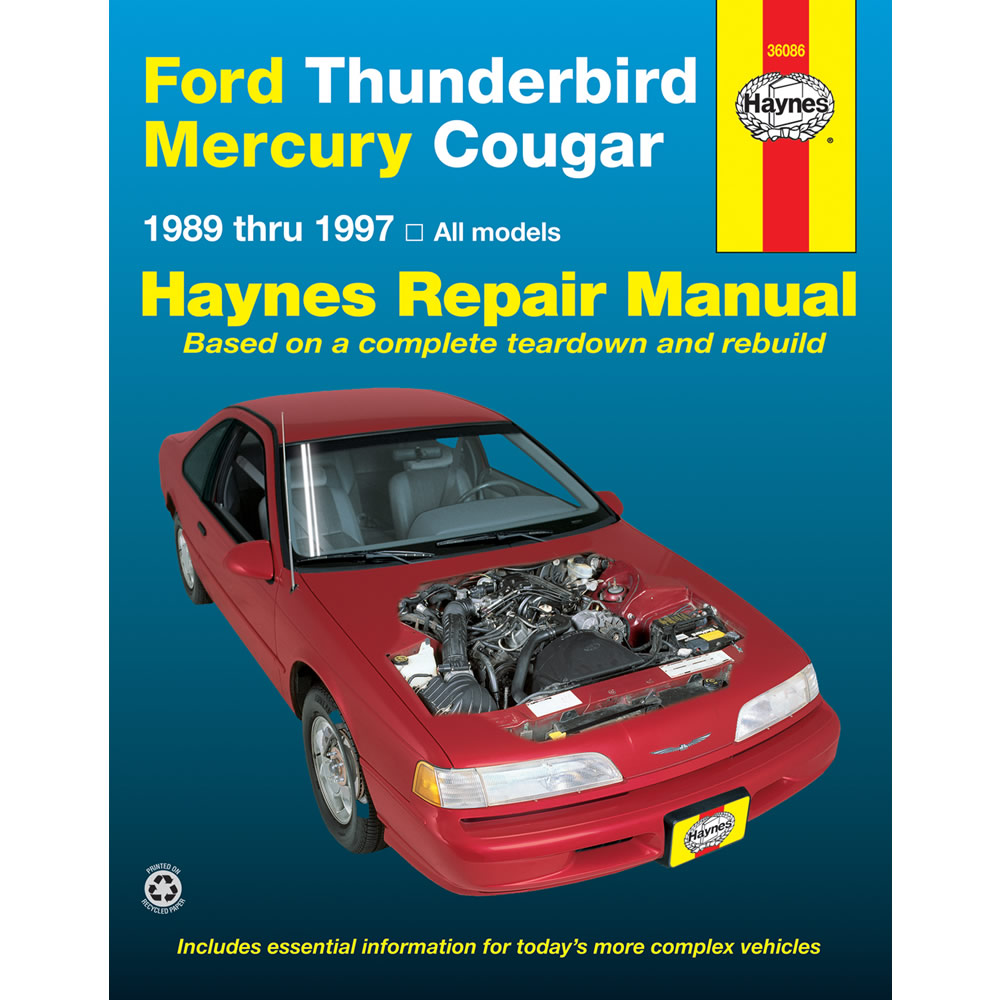 Mercury Cougar 1989-1997 Haynes USA Workshop Manual