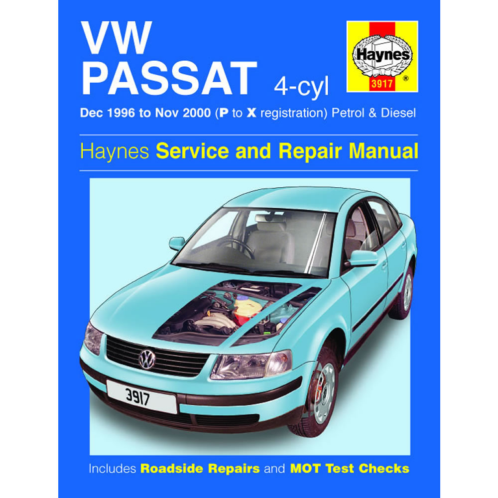 VW Passat Haynes Manual 1996-00 1.6 1.8 Petrol 1.9 Diesel Workshop