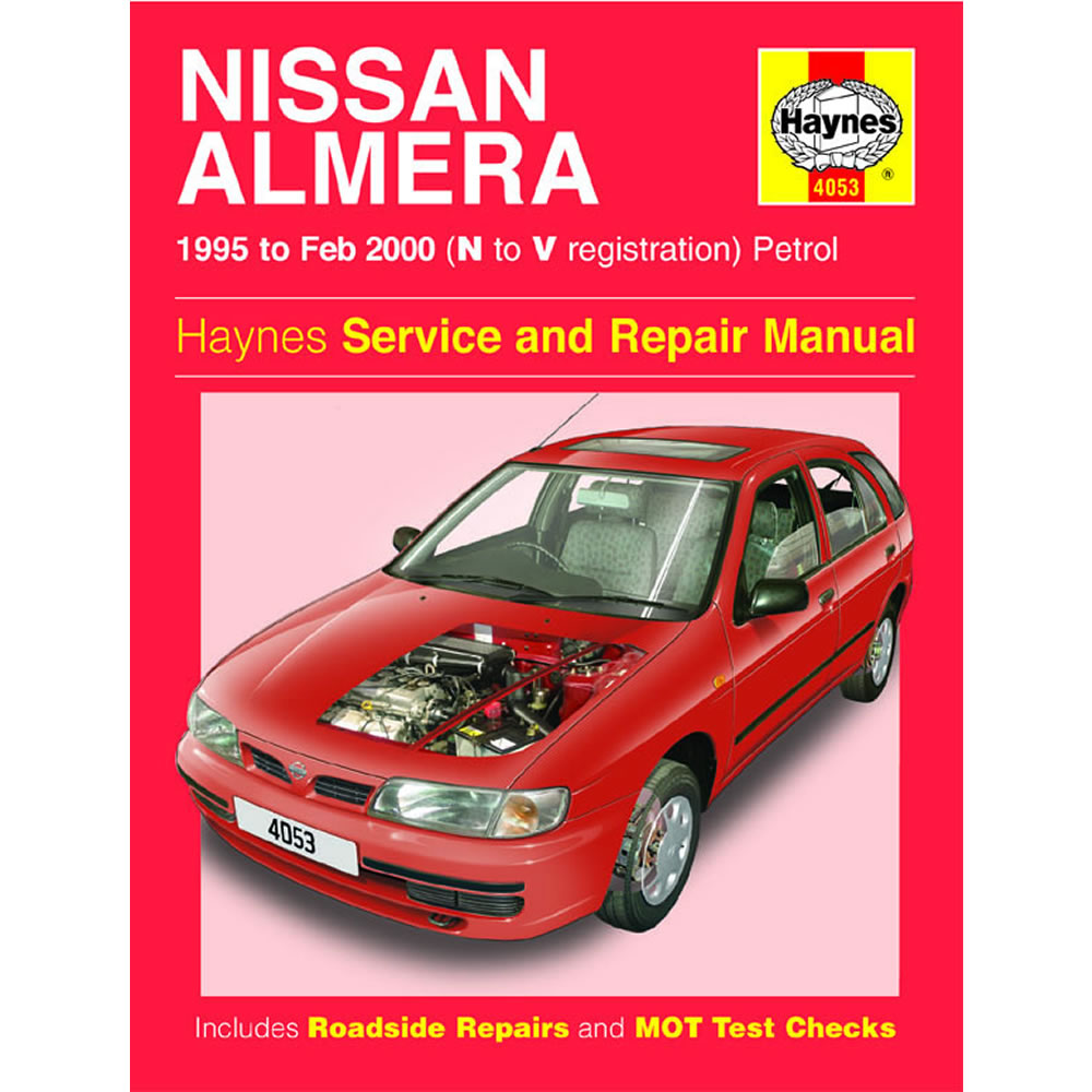 Nissan Almera Haynes Manual 1995-00 1.4 1.6 Petrol Workshop Manual