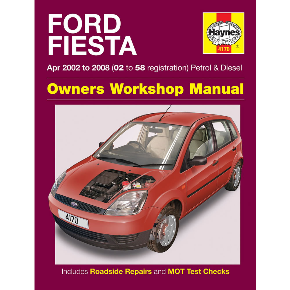 Ford Fiesta Haynes Manual 2002-08 1.25 1.3 1.4 1.6 Petrol 1.4 1.6 Dsl  Workshop