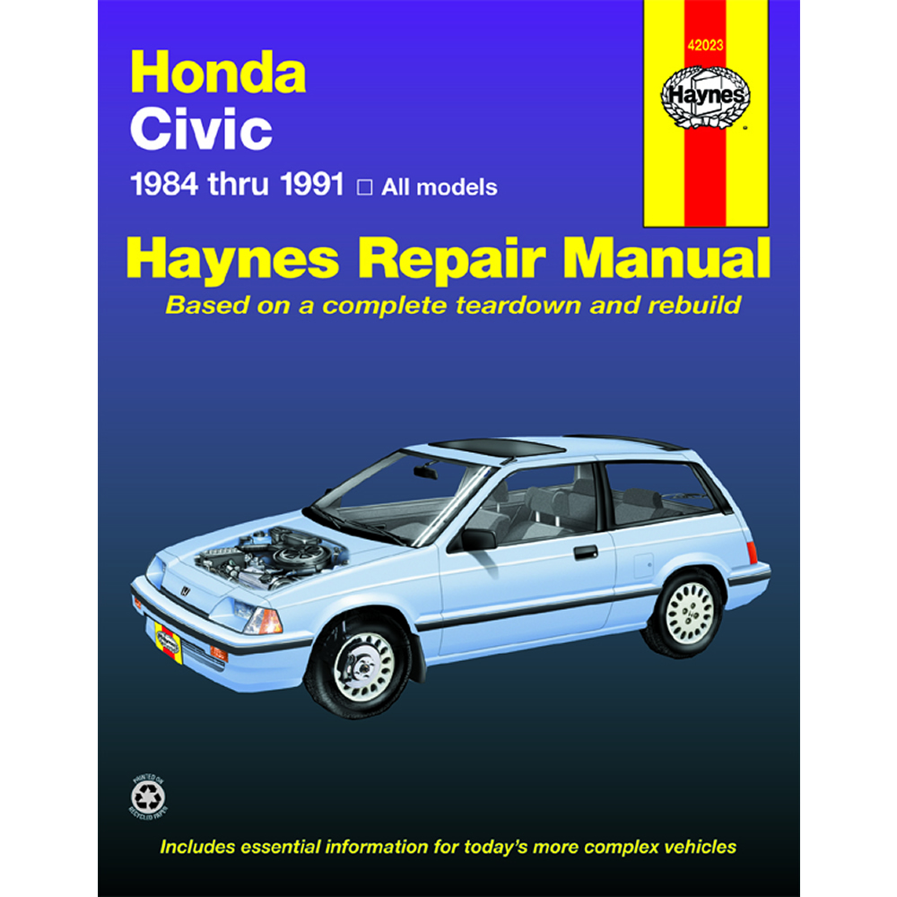 Honda CRX 1988-1991 Haynes USA Workshop Manual