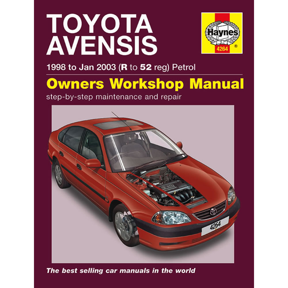 Toyota Avensis Haynes Manual 1998-03 1.6 1.8 2.0 Petrol Workshop Manual