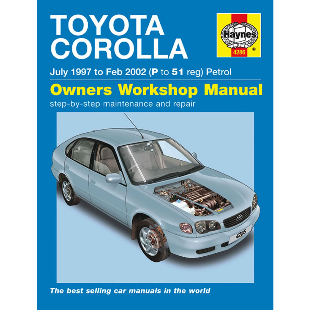 Toyota Cololla Haynes Manual 1997-02 1.3 1.4 1.6 Petrol Workshop Manual
