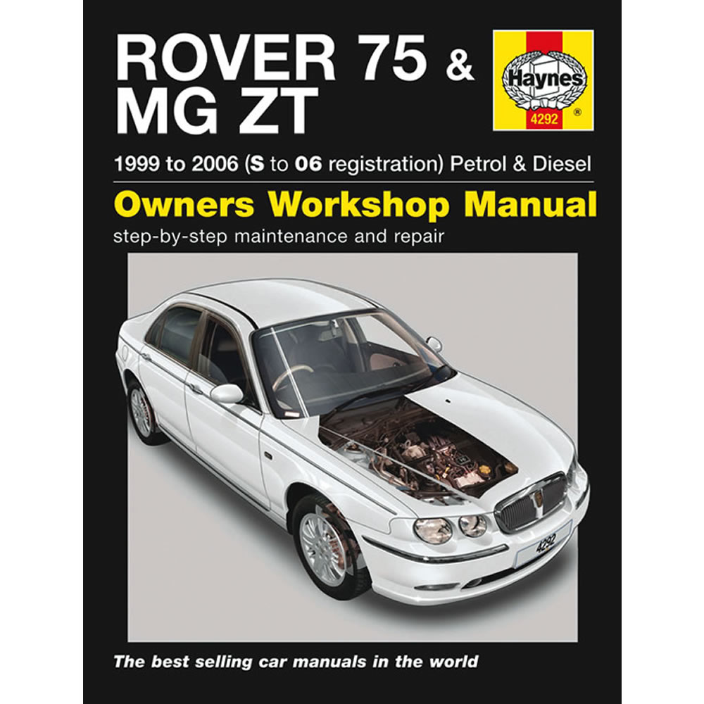 Rover 75 MGZT Haynes Manual 1999-06 1.8 2.0 2.5 Petrol 2.0 TD Workshop  Manual