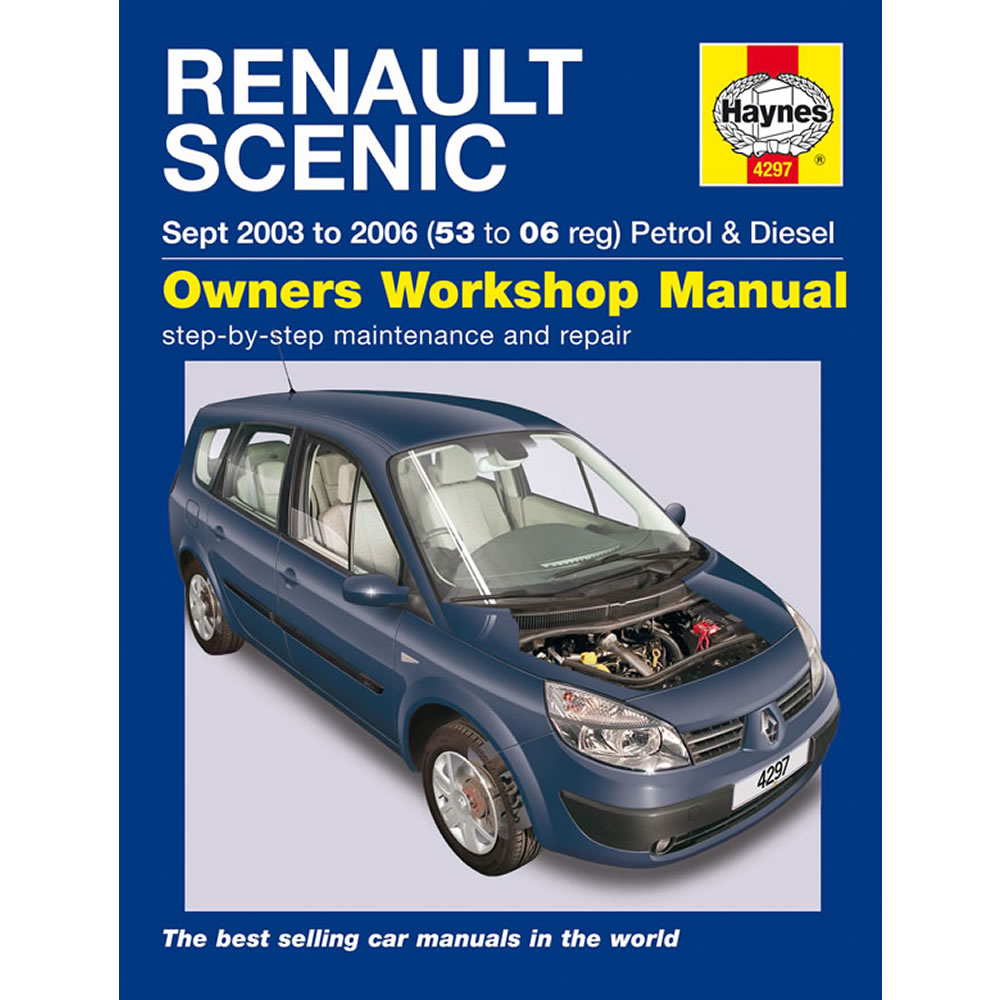 Renault Scenic Haynes Manual 2003-06 1.4 1.6 Petrol 1.5 1.9 TD Workshop  Manual