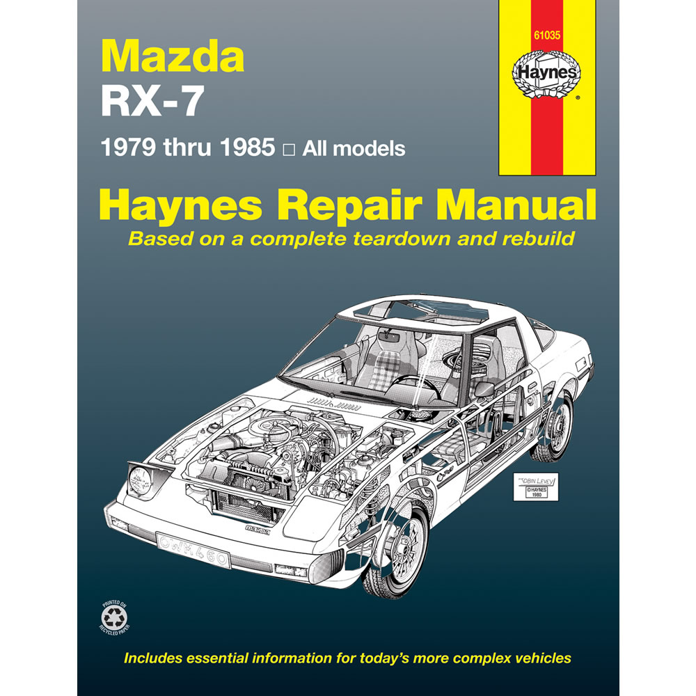 Mazda RX-7 1979-1985 Haynes USA Workshop Manual
