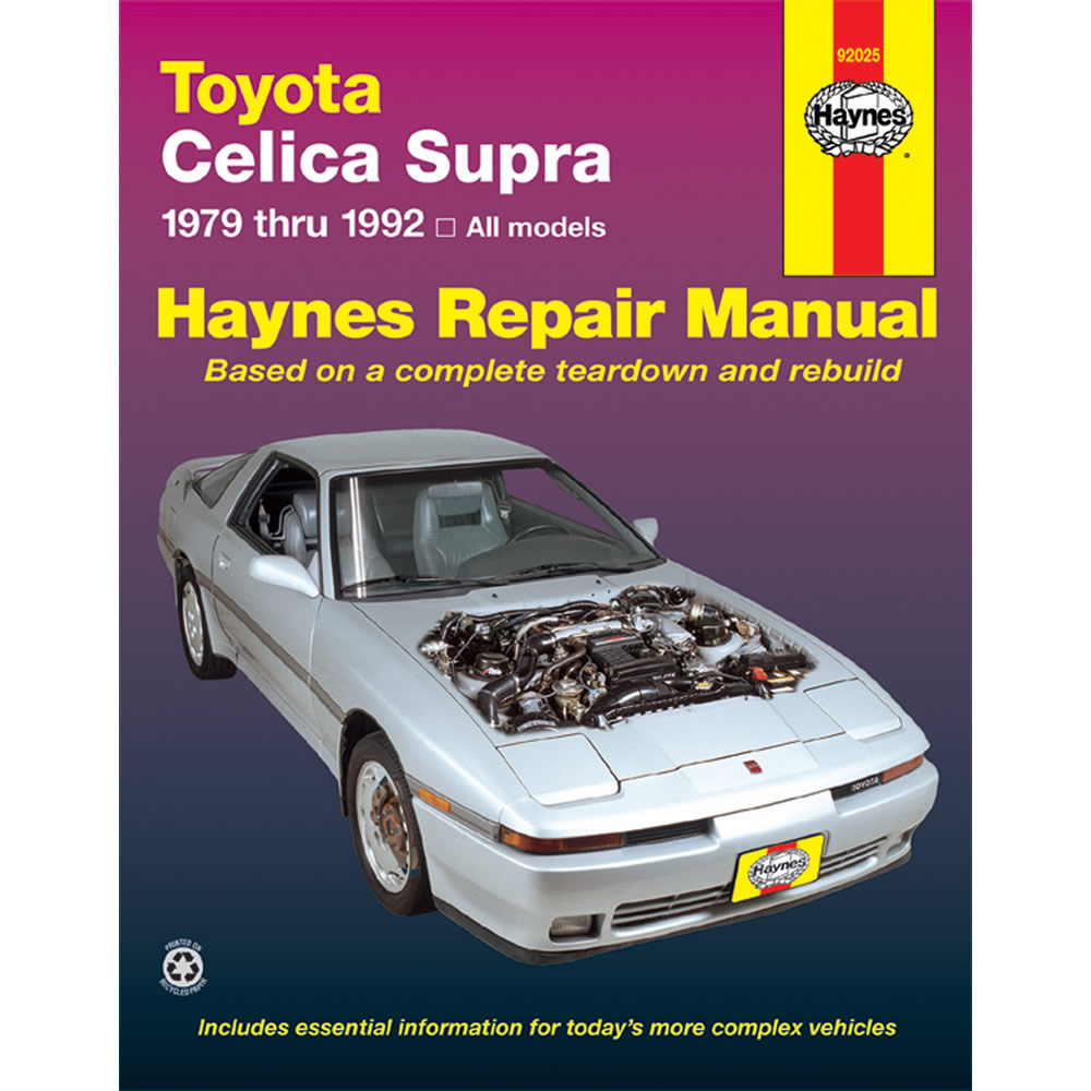 Toyota Celica Supra 1979-1992 Haynes USA Workshop Manual