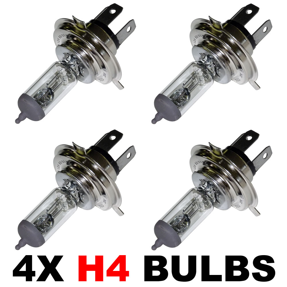 PACK OF 4 H4 472 CAR BULBS HEADLAMP HEADLIGHT 12v 60/55w FOG DIP AND