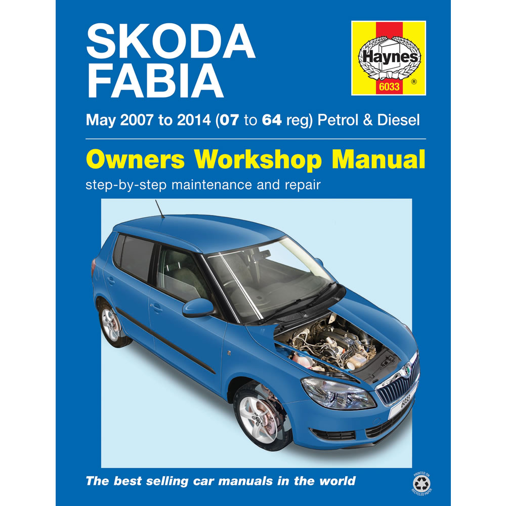 Skoda Fabia Haynes Manual 2007-2014 1.2 1.4 1.6 1.9 Petrol & Diesel