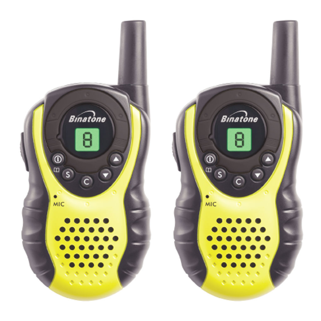 BINATONE LATITUDE 100 2 WAY RADIOS WALKIE TALKIE YELLOW 5012786152038 ...