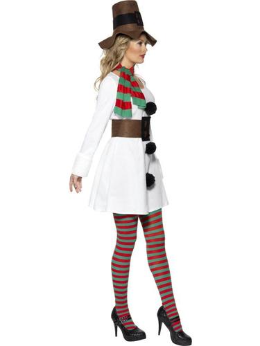 Mr & Miss Snowman Adults Fancy Dress Christmas Winter Wonderland Festive Costume - Picture 13 of 17