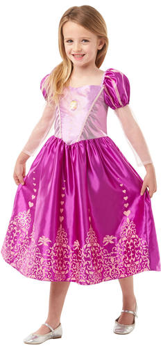 Rapunzel Gem Prinzessin Mädchen Kostüm Disney Tangled Fairy Tale Kinderkostüm  - Bild 4 von 5