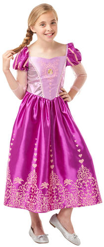 Rapunzel Gem Prinzessin Mädchen Kostüm Disney Tangled Fairy Tale Kinderkostüm  - Bild 5 von 5