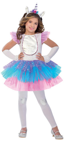 Unicorn Kit Girls Fancy Dress Pony Animal Fairy Tale World Book Day Costume Set 