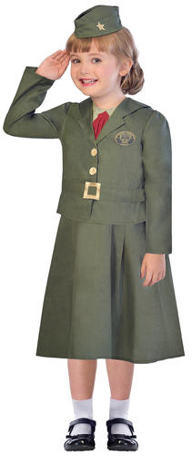 WWII Kids Fancy Dress British World War Two 1930s 40s Wartime Childrens Costumes - Picture 8 of 14