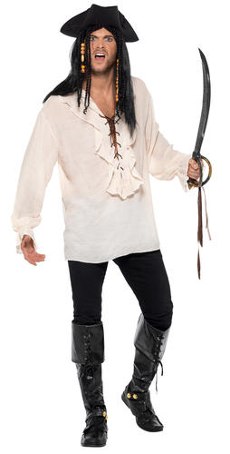 Pirate Shirt Mens Fancy Dress World 