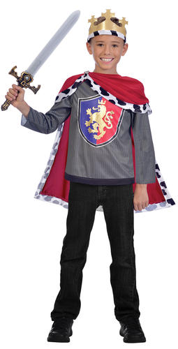 Royal Kings Boys Fancy Dress Tudor Medieval Fairytale Childrens Kids Costume New - Picture 11 of 26