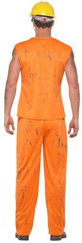 Coal Miner Mens Fancy Dress Uniform Occupation Builder Adults Costume Outfit New - Picture 12 of 12
