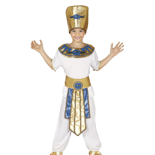 Pharao Jungen Kostüm altägyptischer König Kinder historisches Buch Tag Kostüm - Bild 8 von 8