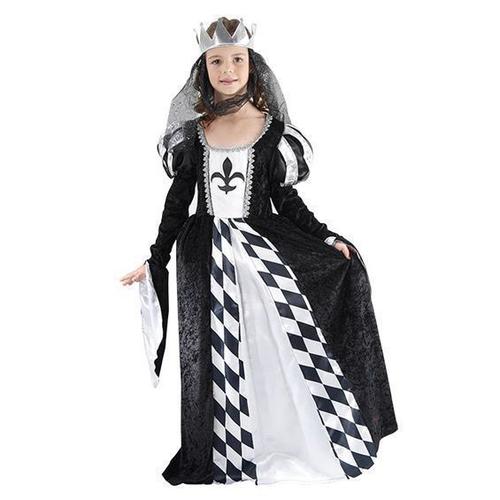 Chess Queen Girls Fancy Dress Medieval Tudor Wonderland Fairy Tale Kids Costume - Picture 2 of 2