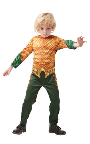 Aquaman Jungen Kostüm DC Comic Superheld Halloween Kinderkostüm Outfit - Bild 7 von 12