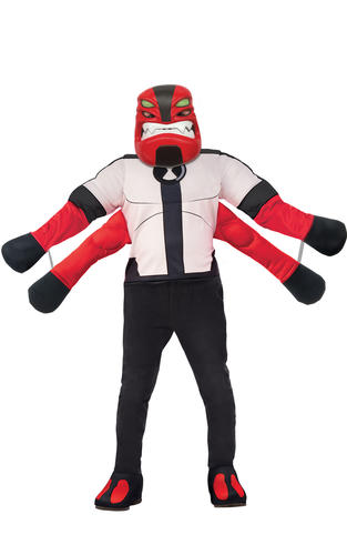 Heatblast Boys Fancy Dress Ben 10 Alien TV Cartoon Kids World Book Day Costume