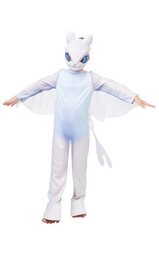 How To Train Your Dragon Kids Fancy Dress Toothless Light Fury Boy Girl Costumes - Imagen 7 de 12