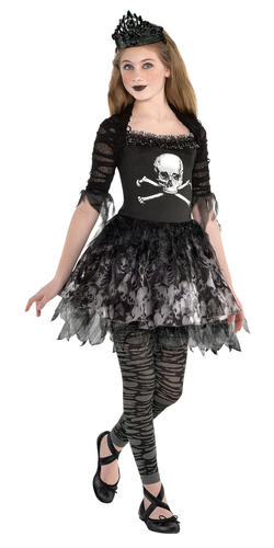 Zombie Prima Bailarina Niñas Halloween Vestido Elegante Niños Niños Disfraz Conjunto - Imagen 5 de 7