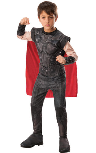 Disfraz de Thor para niños Marvel Avengers Endgame niños día del cómic traje - Imagen 3 de 4